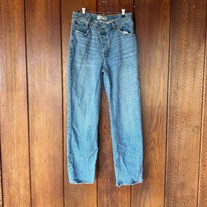 Abercrombie High Rise 90s Relaxed Crossover Waistband Jeans | Size 29